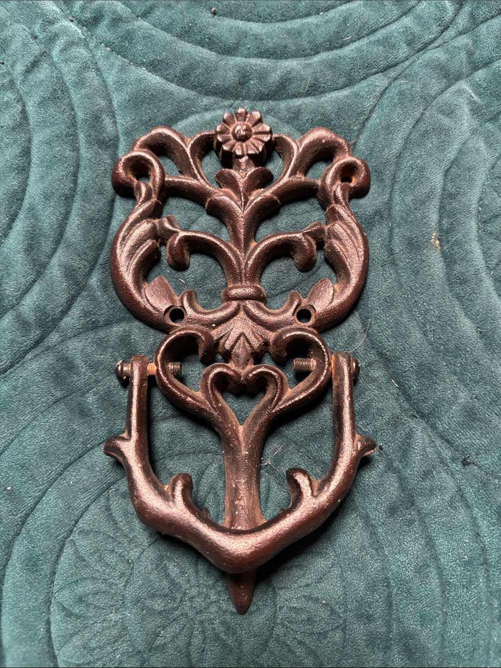 Antique-Style Cast Metal Wall Hook in Bronze